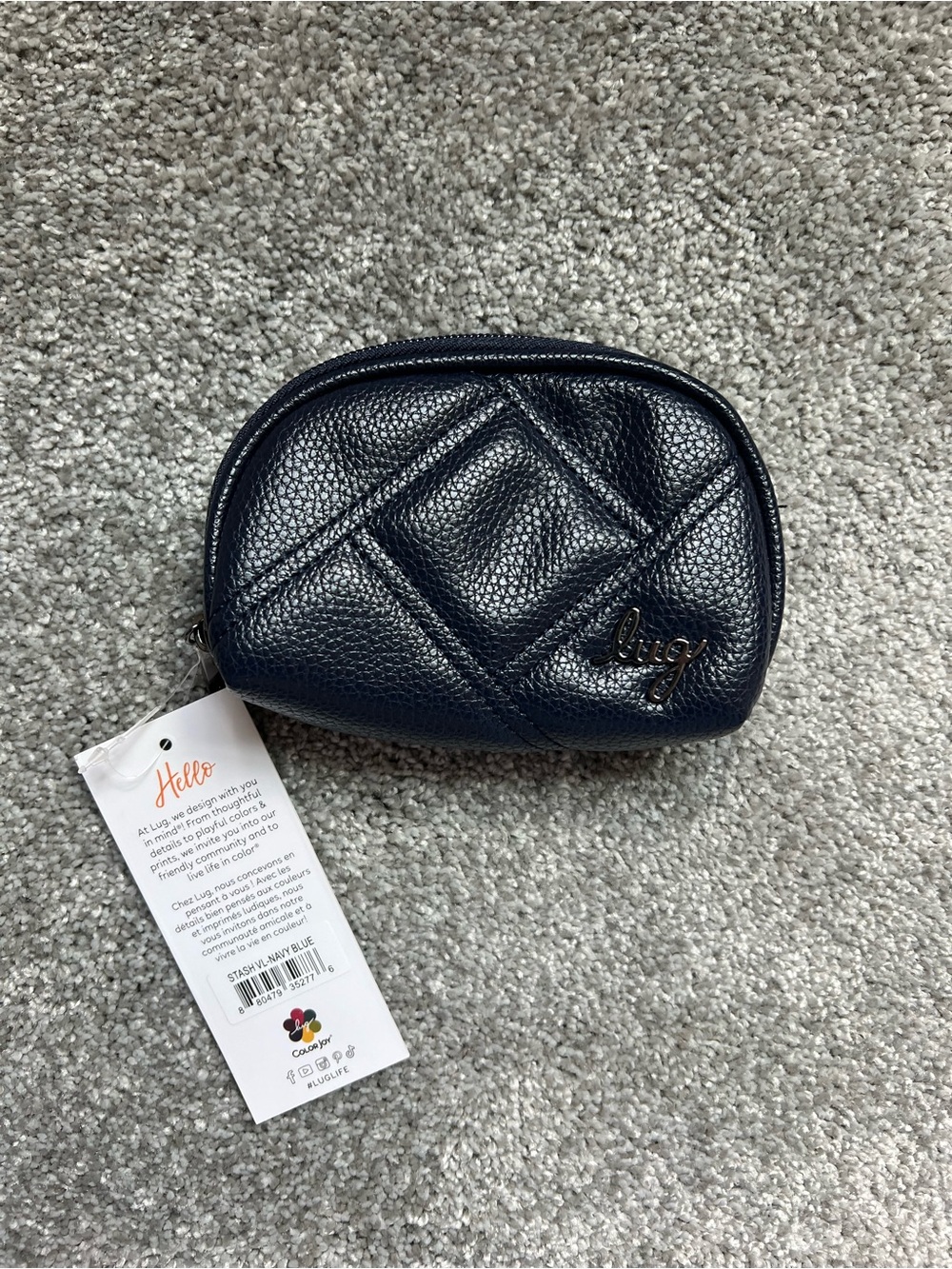 Lug stash vl navy NWT